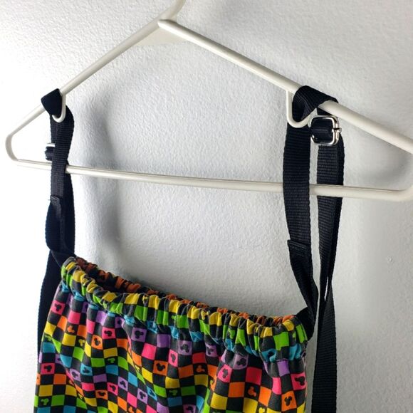 Disneyland Parks Mickey Mouse Rainbow Colorful Adjustable Backpack - Picture 3 of 8